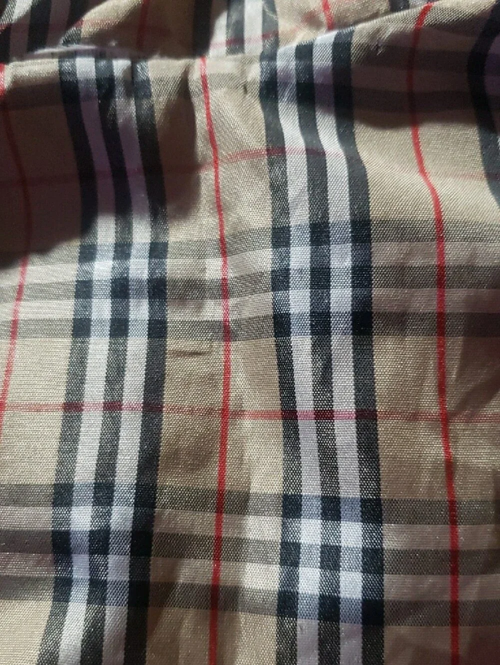 Classic Black Plaid Lined Dog Coat - Unbranded OS